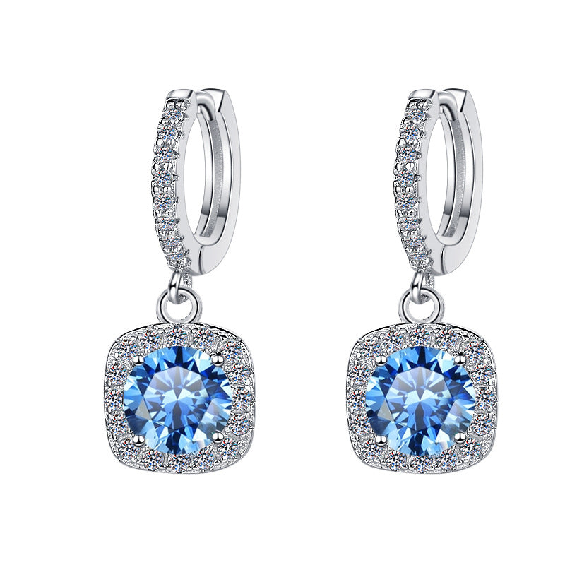 Damen Ohrhänger mit funkelnden Zirkonia und eleganter Fassung Shop Nory