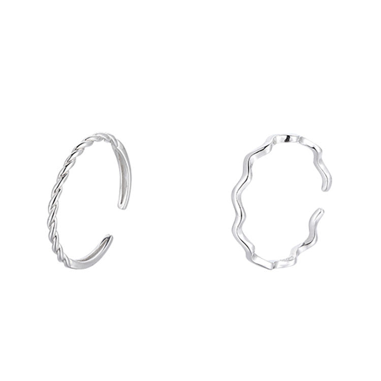 Damen zierlicher Ring mit wellenförmigem Design Shop Nory