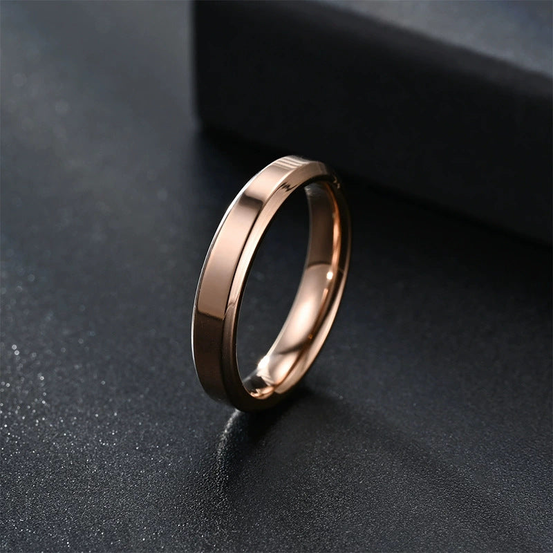 Herren Schmuckring mit eleganter, zweifarbiger Oberflächenstruktur Shop Nory