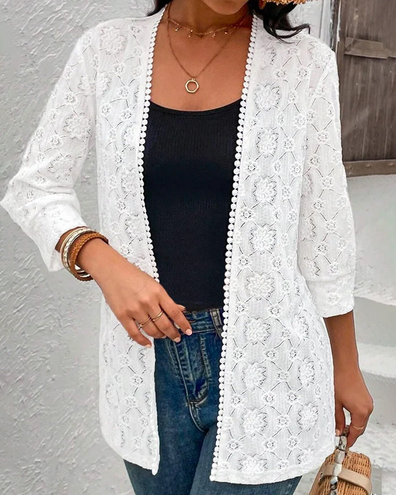 Damen Spitze Cardigan