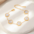 Frauen Blütenmotiv Goldkette Armband Shop Nory
