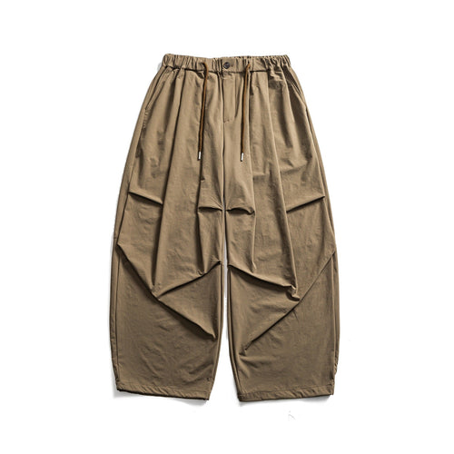 Damen Weite Cropped-Cargo-Culotte mit Tunnelzugbund und Falten-Detail Shop Nory