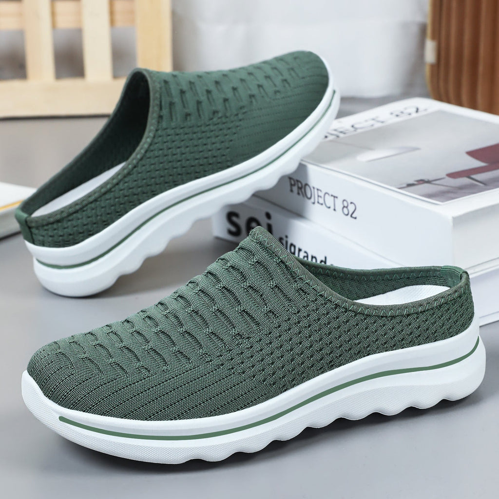 Damen Bequeme Slip-On Clogs mit atmungsaktiver Netzstruktur Shopnory