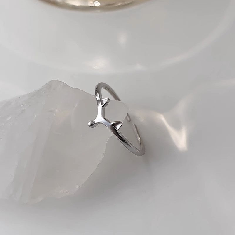 Damen Offener Ring im eleganten Tiermotiv Shop Nory