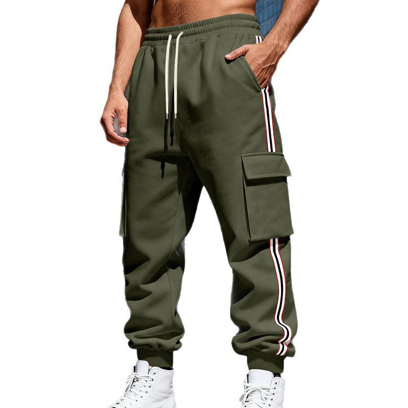 Herren Cargo-Joggerhose mit seitlichen Klapp‑Cargotaschen, Tunnelzug & Rippbündchen Shop Nory