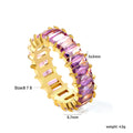Damen Ring mit funkelnden Zirkonia aus hochwertigem Edelstahl Shop Nory