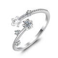 Damen Ring mit funkelndem Sternen-Design und eleganten Zirkonia-Shop Nory
