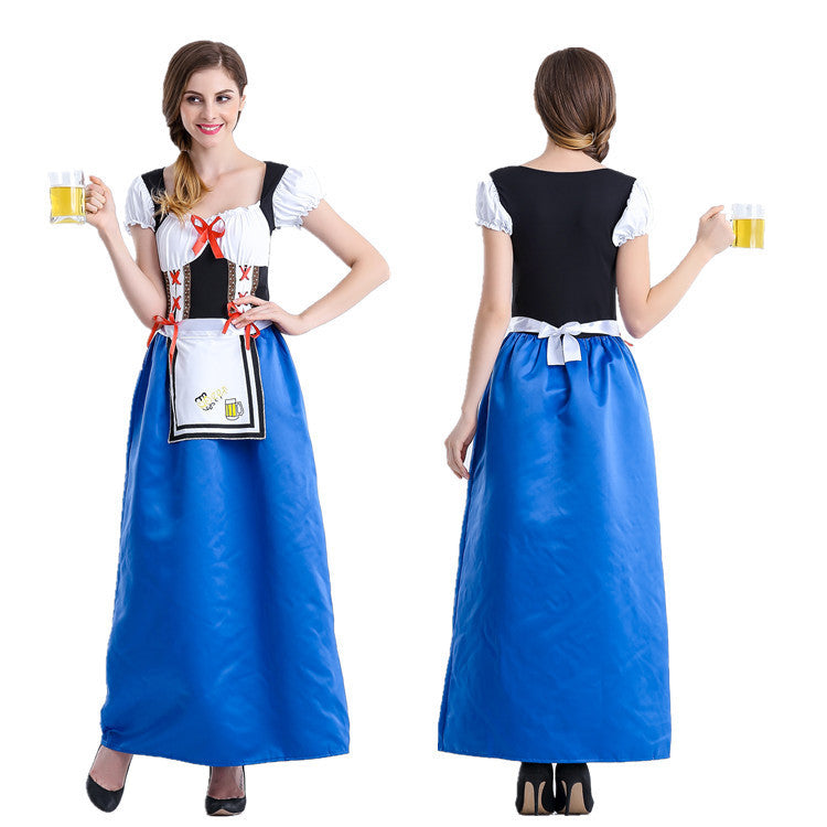 Damen nan mittelalterliches Bauermädchen Kostüm mit geschnürtem Korsett, Puffärmeln und mehrlagigem Stufenrock Shop Nory