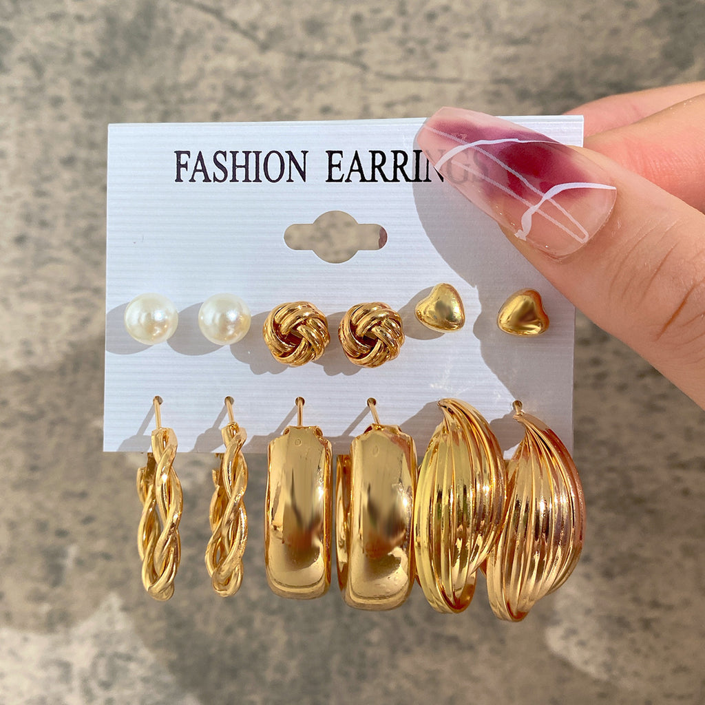 Damen Ohrstecker-Set mit eleganten und variierenden Designs Shop Nory