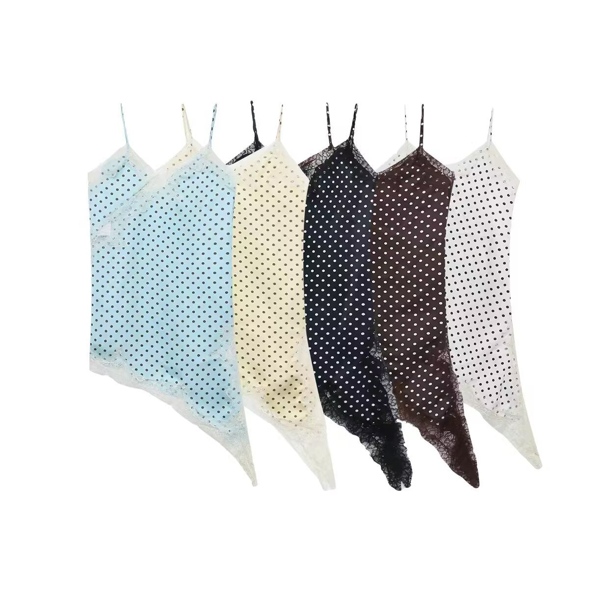 Damen asymmetrisches Spaghetti-Top