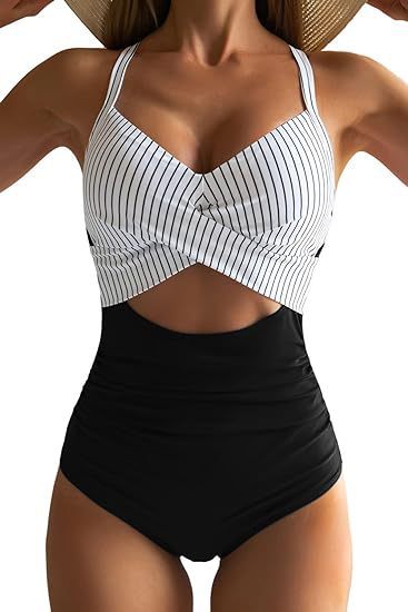 Damen Cut-Out Badeanzug
