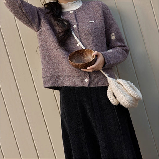 Damen Gemusterte Kurzstrickjacke Shop Nory