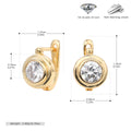 Damen Ohrhänger mit hochwertigem Zirkon und eleganter Goldbeschichtung Shop Nory