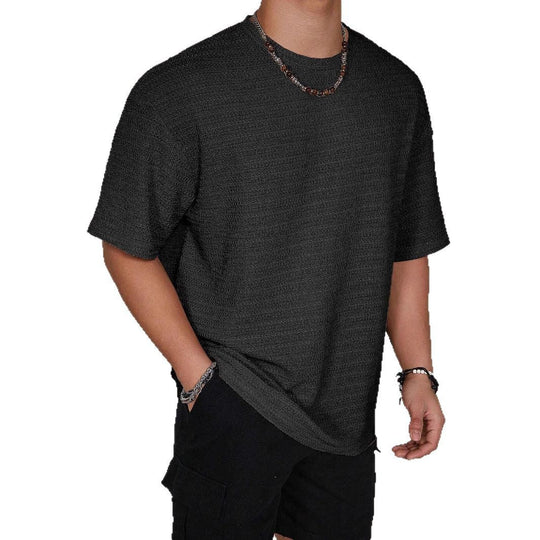 Herren lässiges Struktur-T-Shirt