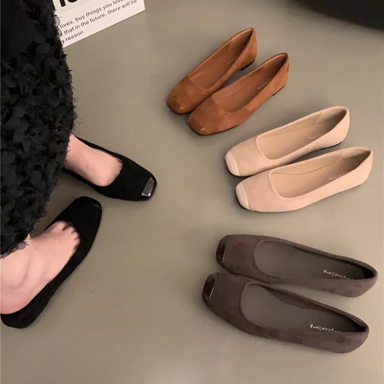 Damen Elegante und bequeme Ballerinas mit geschlossenen Zehen