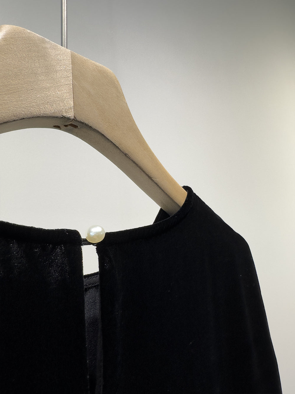 Damen Luxuriöses Velour Wickeloberteil Shop Nory