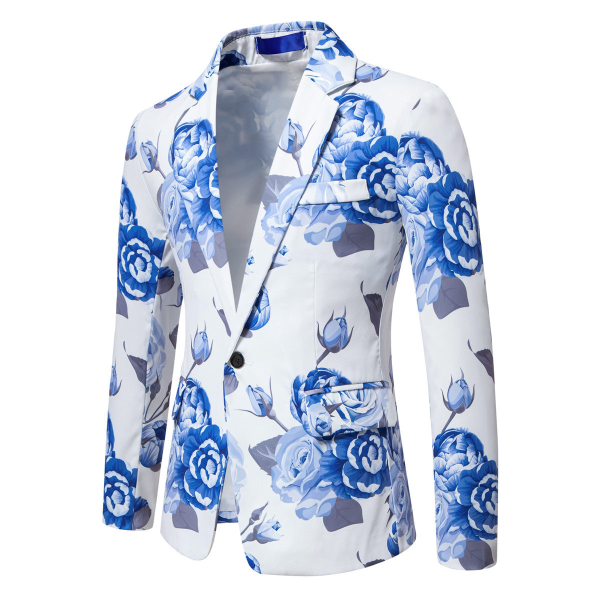 Herren eleganter Blazer mit floralem Design