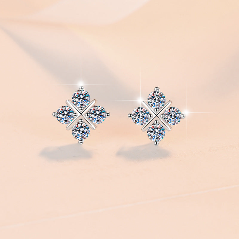 Damen Ohrstecker mit funkelndem Zirkonia-Design Shop Nory