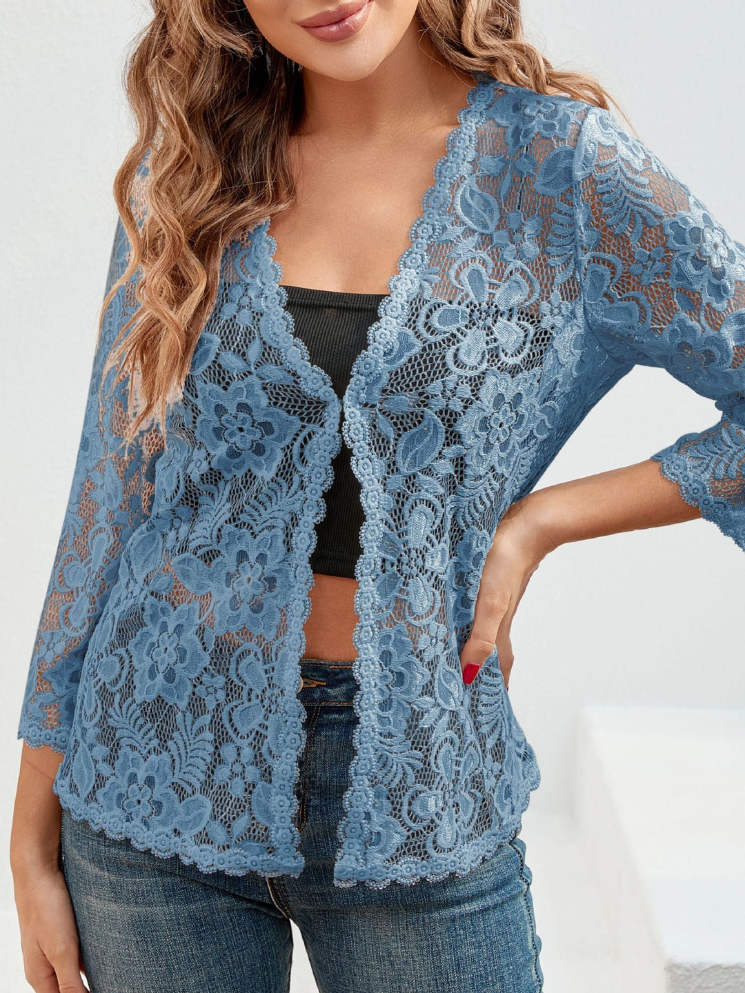 Eleganter Blazer mit Spitze