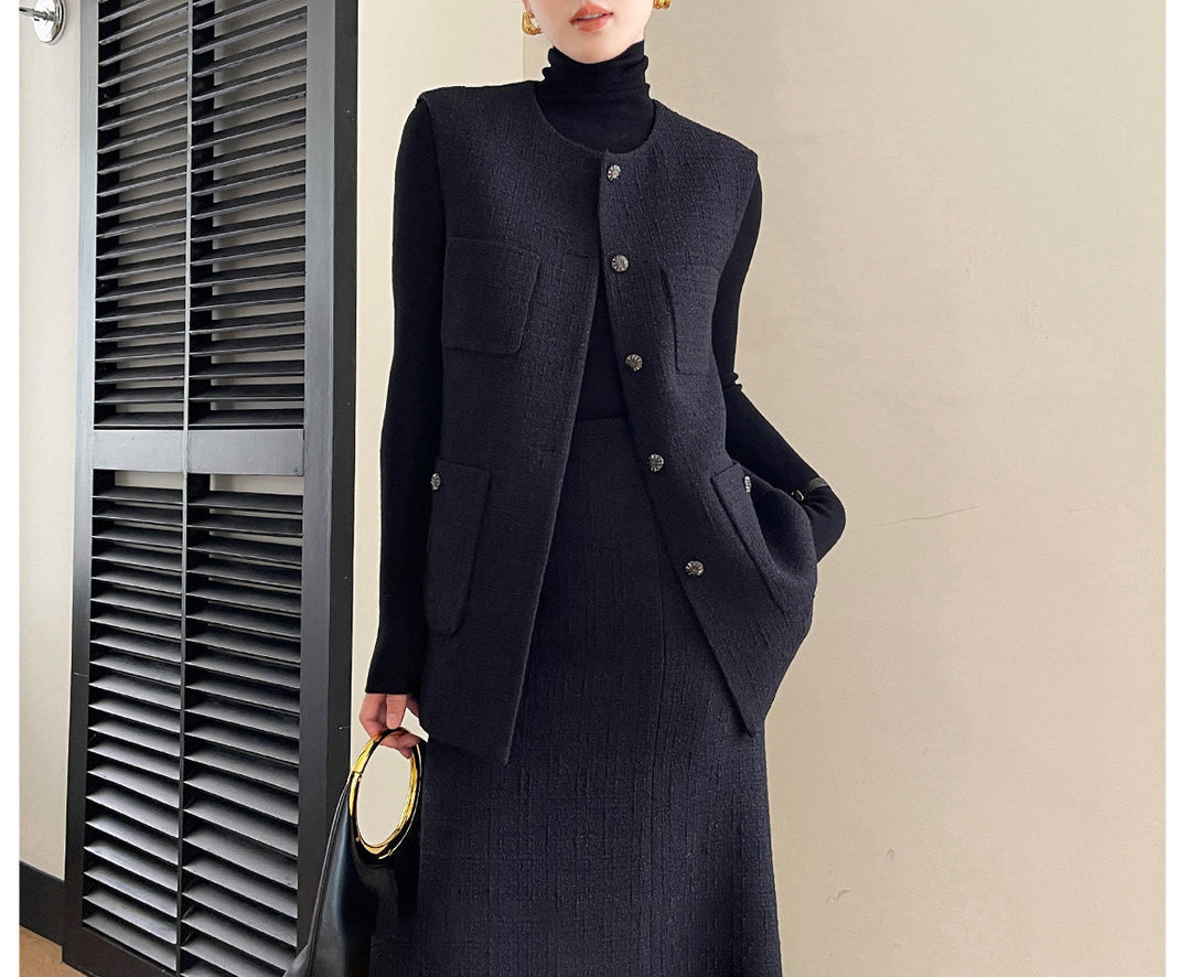 Damen Modische Weste mit Taschen Shop Nory