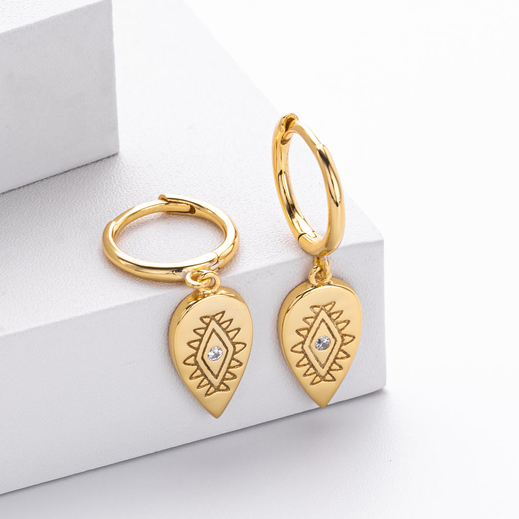 Damen Ohrhänger mit luxuriösem Tropfenmotiv aus 925 Sterling Silber Shop Nory