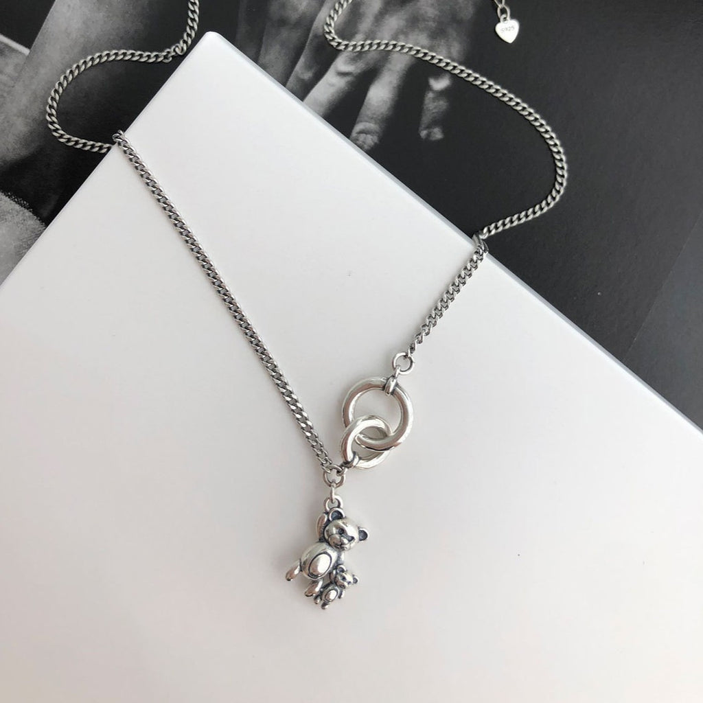 Damen Halskette mit doppeltem Gliederdesign und funkelndem Sternanhänger Shop Nory