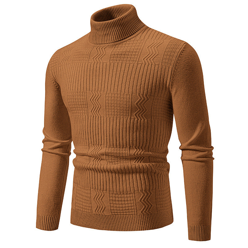 Herren Rollkragenpullover mit Strukturstrick und körpernaher Silhouette Shop Nory
