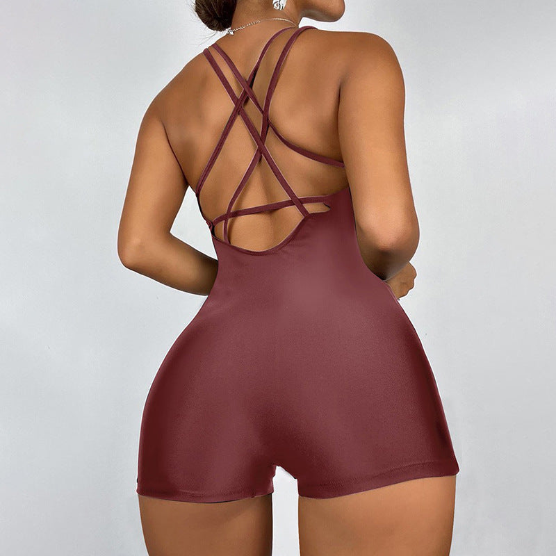 Damen Einteiler Badeanzug mit stilvollem Rücken-Design Shopnory