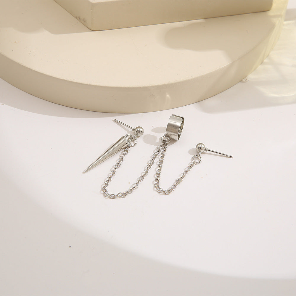 Damen Ohrschmuck Set mit kreativen Anhängern und zarten Ketten Shop Nory