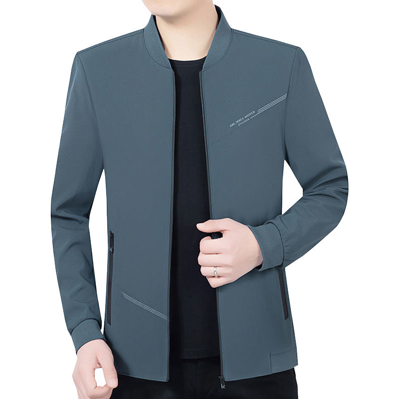 Herren Leichte Softshell-Traveljacke mit Stehkragen und Reißverschluss Shop Nory