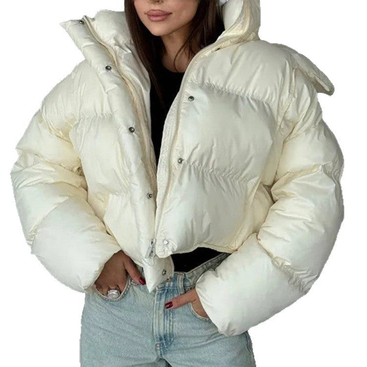 Damen Modische Kurzjacke mit Steppdetails