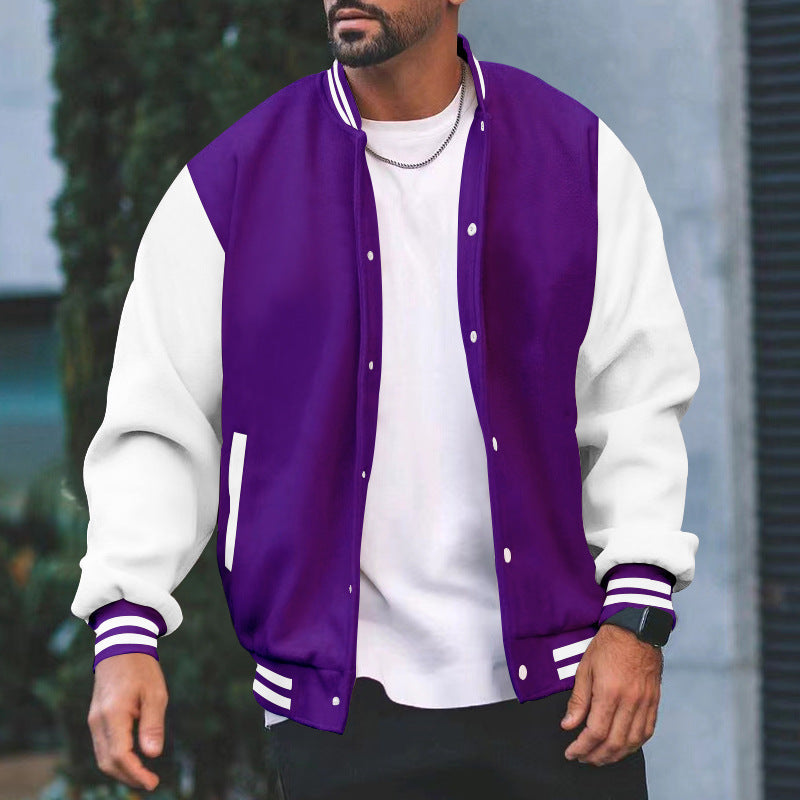 Herren Sportliche Collegejacke