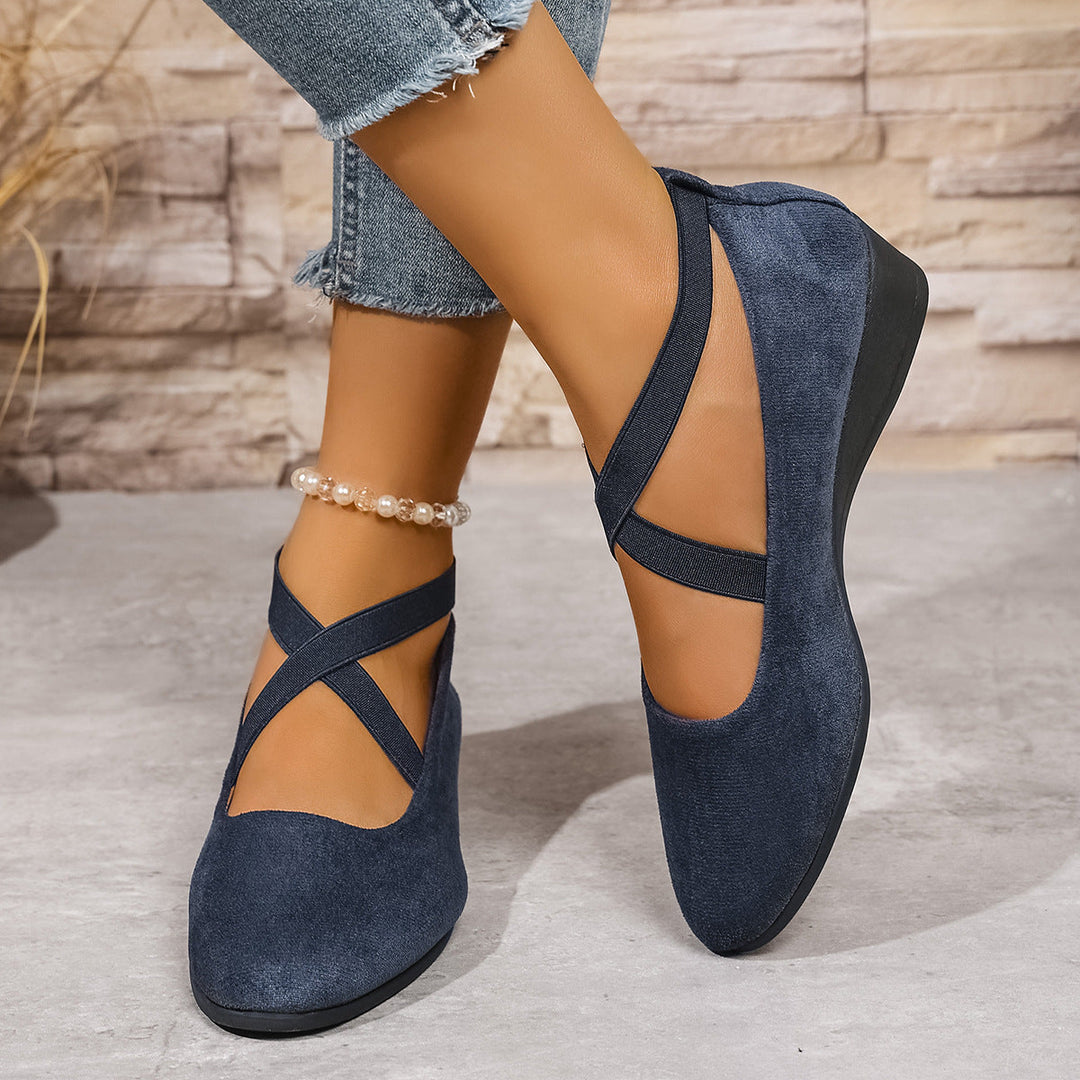 Damen Klassische Ballerinas aus weichem Wildleder