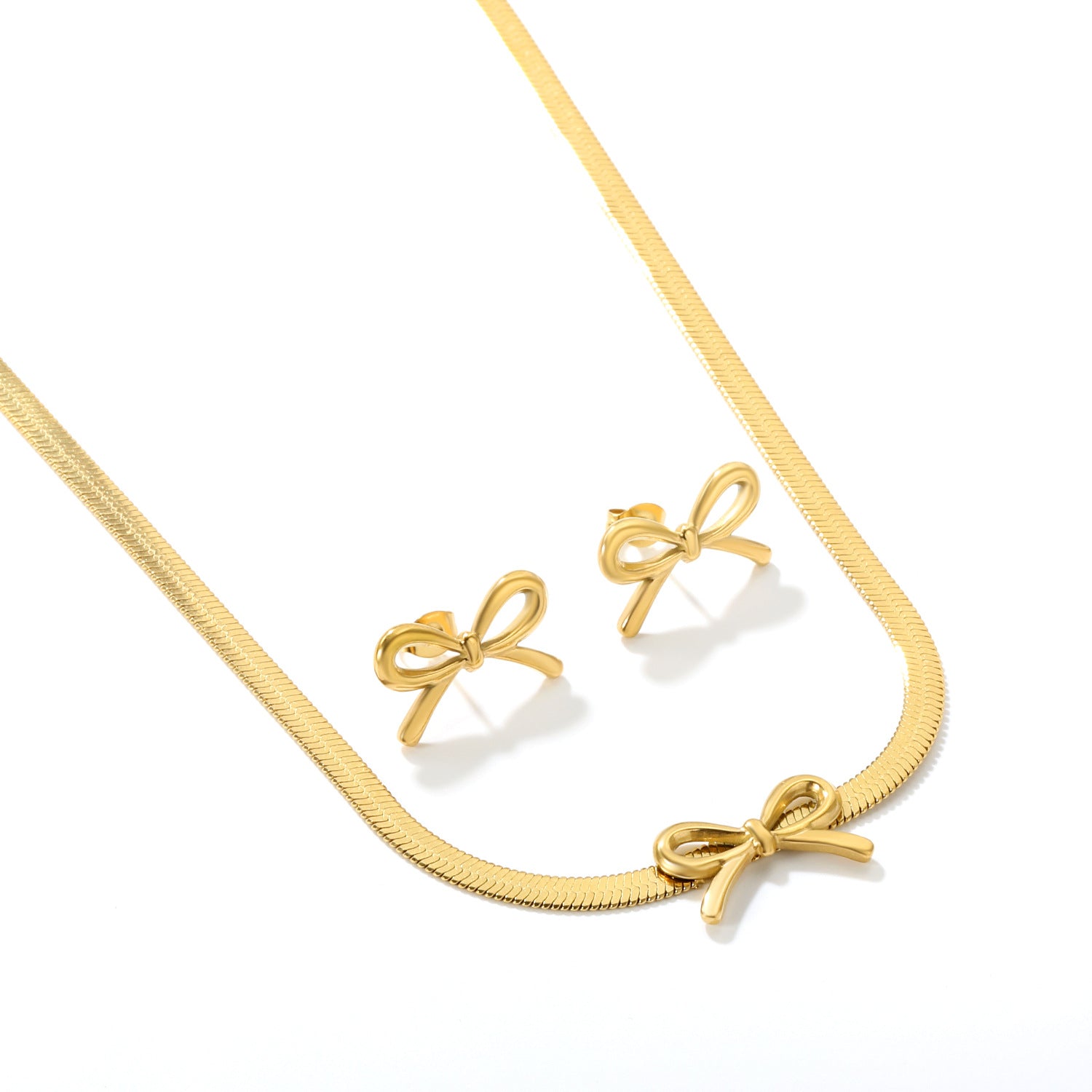 Damen Schmuckset mit verspieltem Schleifenmotiv Shop Nory
