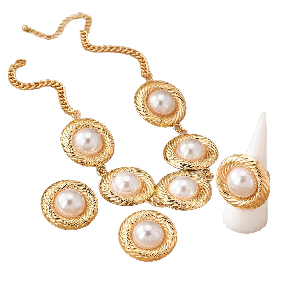 Damen Schmuckset mit elegantem, geschwungenem Design Shop Nory