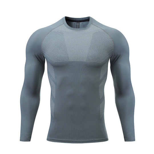 Herren Kompressions-Langarm-Sportshirt