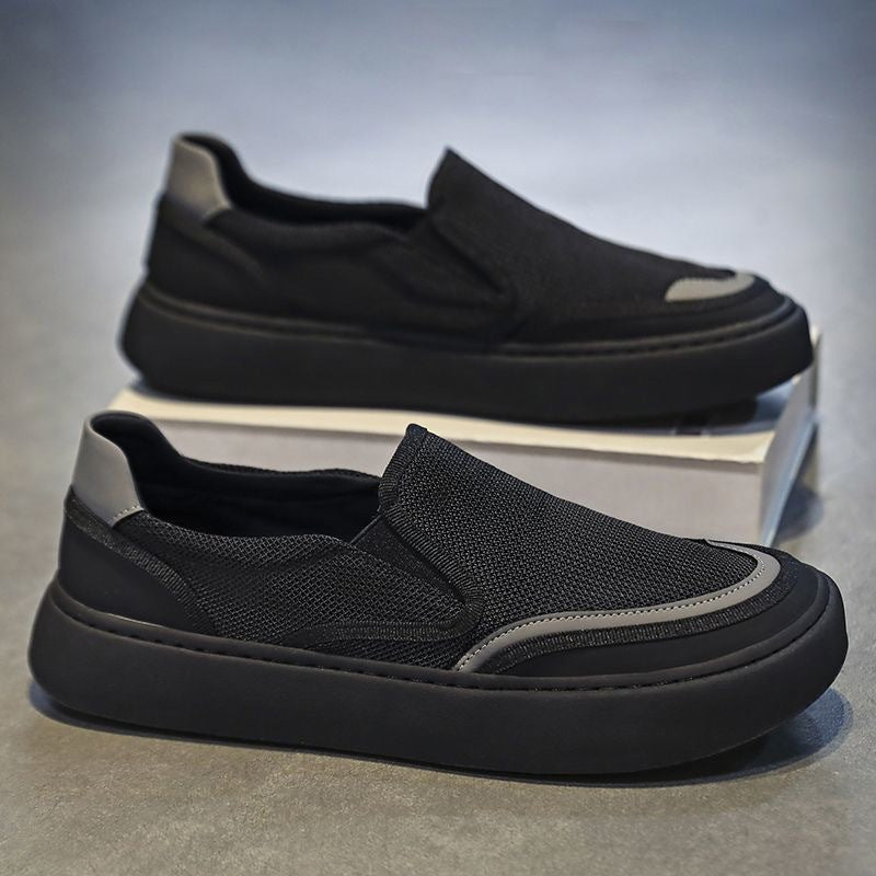 Herren Minimalistischer Strick-Slip-On mit reflektierenden Details und Komfortplateau Shop Nory