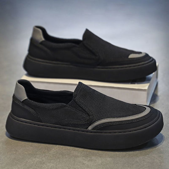 Herren Minimalistischer Strick-Slip-On mit reflektierenden Details und Komfortplateau Shop Nory