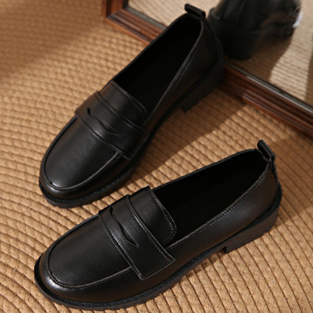 Damen Elegante und bequeme Mokassins mit modischem Riemen