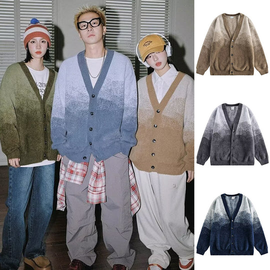 Damen Gemütliche Strickjacke mit Knopfleiste und V-Ausschnitt Shop Nory