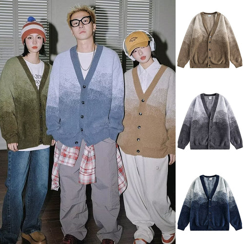 Damen Gemütliche Strickjacke mit Knopfleiste und V-Ausschnitt Shop Nory