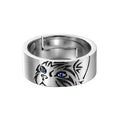 Damen kunstvoll gestalteter Ring mit Katzenmotiv Shop Nory
