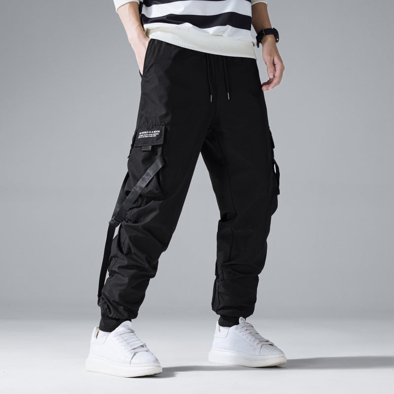 Herren Utility‑Cargohose im Joggerstil mit Multifunktions‑Taschen und Kordelbund Shop Nory