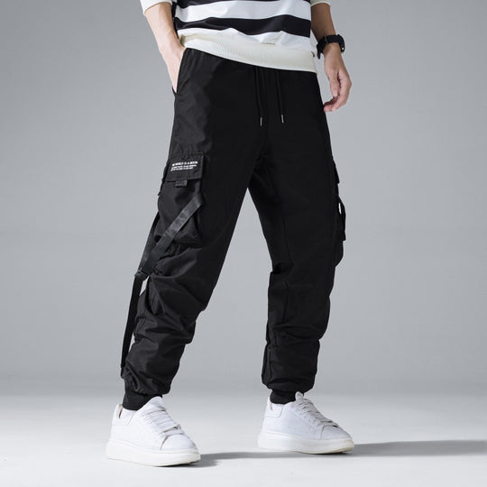 Herren Utility‑Cargohose im Joggerstil mit Multifunktions‑Taschen und Kordelbund Shop Nory