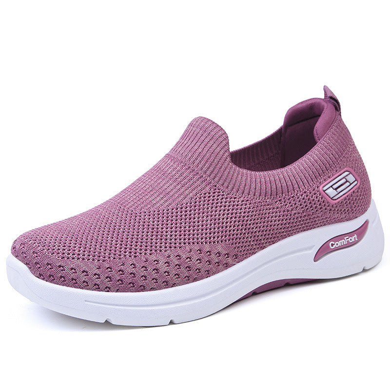 Damen nan nahtloser Strick-Slipper mit elastischem Einstieg und stoßdämpfender Komfortsohle Shop Nory