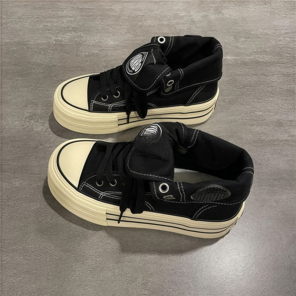 Damen Urbaner High-Top Sneaker mit stylischer Zierschnürung
