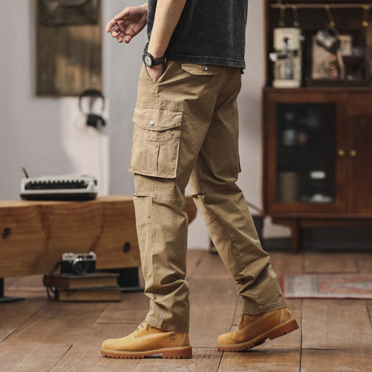 Herren Technische Cargohose mit geradem Schnitt, verstärkten Knien & Mehrfachtaschen Shop Nory