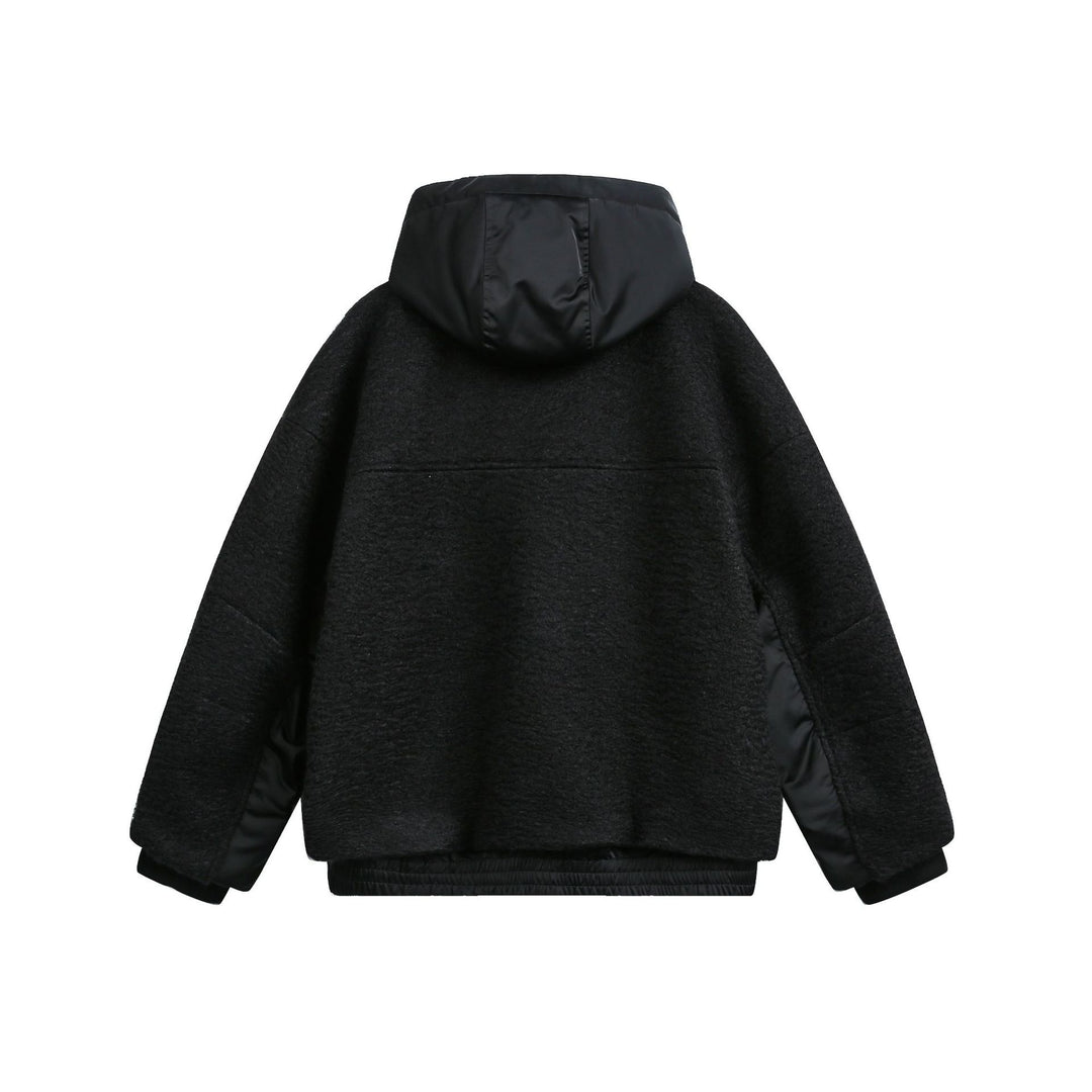 Damen Oversize Wollmix Bomberjacke mit gesteppter Kapuze Shop Nory