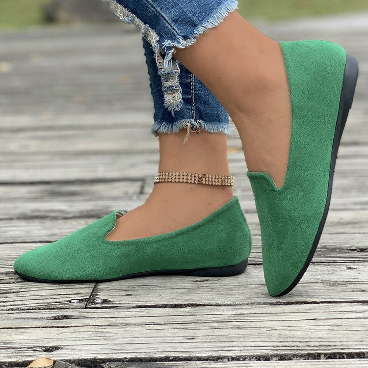 Damen Mokassins mit eleganter Schnittform aus hochwertigem Wildleder