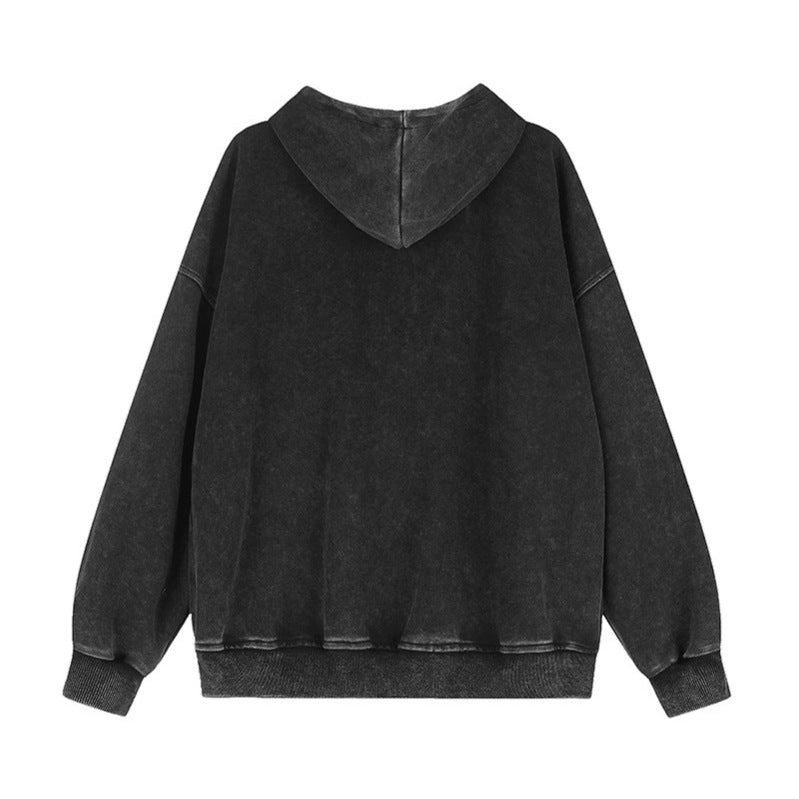 Damen Kapuzen-Sweatjacke mit Leopardenmuster, Veloursleisten und Sternnieten Shop Nory